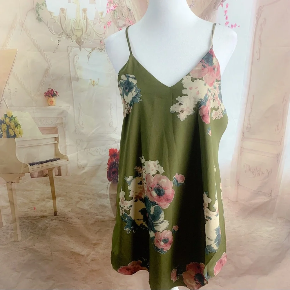 Free People Cascades Dress in Mushroom Combo - Picture 2 of 11